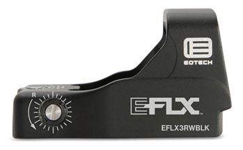 144241 Eotech EFLX3RWBLK EFLX Mini Reflex Black Anodized 1x 3 MOA Red Dot Reticle
