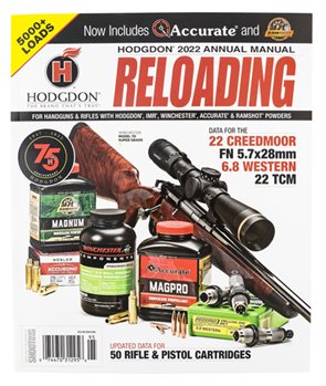 Hodgdon Powder 144290 Hodgdon AM22 Reloading Manual  Handgun/Rifle 19th Edition
