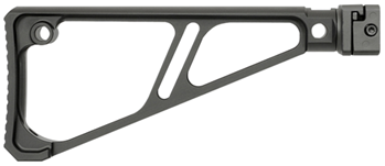 145265 Midwest Industries MISTAPSFFES Side Folding Fixed Extruded Stock  Black Anodized