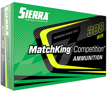 Sierra Bullets 145622 Sierra A220001 MatchKing  308 Win 168 gr Hollow Point Boat-Tail (HPBT) 20 Bx/ 10