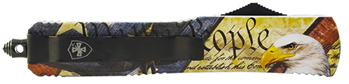 145753 Templar Knife MZEG321 Premium Weighted Slim 3.16" OTF Drop Point Plain Black Oxi