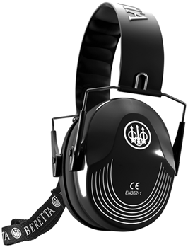 146417 Beretta USA CF1000000209SS Safety Pro Muff 25 dB Black Ear Cups with Black Headb