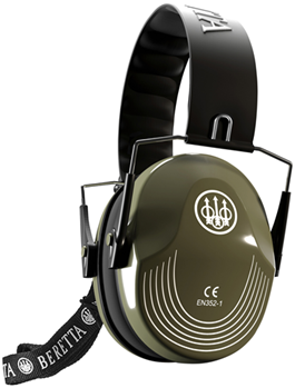 146419 Beretta USA CF1000000207SS Safety Pro Muff 25 dB Green Ear Cups with Black Headb