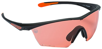146429 Beretta USA OC031A2354039FUNI Clash Shooting Glasses Scarlet Lens Black with Ora