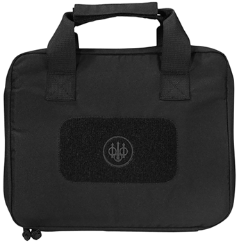 146432 Beretta USA FO471001890999UNI Pistol Case  Black 600D Polyester for 1 Handgun wi