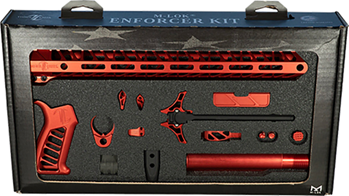146526 Timber Creek Outdoors TCOEKR Enforcer Complete Build Kit Red Anodized for AR-15