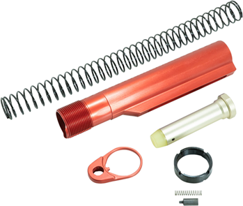 146538 Timber Creek Outdoors ARBTKR Buffer Tube Kit  Red Anodized for AR-15