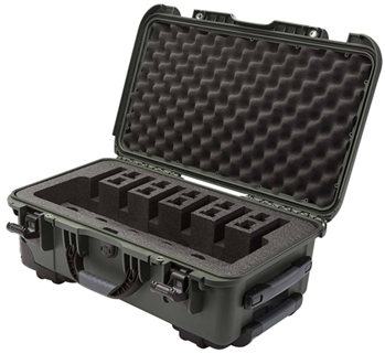 Nanuk (plastica 146625 Nanuk 9356UP6 935 6 Up Pistol Case Olive Polymer with Closed-Cell Foam Padding 2