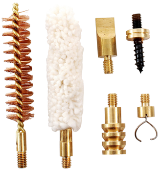 Traditions Inc 146640 Traditions A1205B Ramrod Accessory Kit 10-32 Thread Brass Bronze Bristles 6 Piec