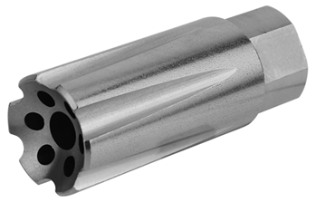 Tacfire 146747 TacFire  Linear Compensator  Stainless Steel with 5/8"-24 tpi Threads 2.26" OAL