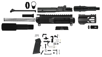 Tacfire 146785 TacFire  AR Build Kit  9mm Luger 4.50" Barrel Black for AR Platform