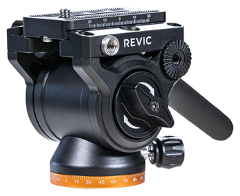 Gunwerks Llc 147009 Gunwerks PD-R-G2055 Revic FH1 Fluid Head Black 6061-T6 Aluminum Includes ARCA-Sw
