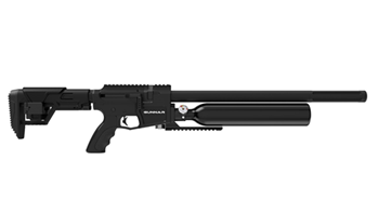 147239 Crosman BPG22S Gunnar  Pre-Charged Pneumatic 22 Pellet Overall Black with Adjust
