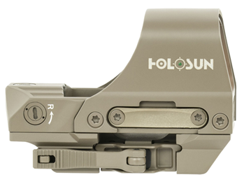 Holosun Technol 147558 Holosun HE510CGRFDE HE510C  Flat Dark Earth Anodized 1x 2/65 MOA Green Dot & Cir