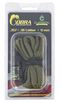 Clenzoil Unlimi 147897 Clenzoil 2151 Cobra Bore Cleaning System 9mm/38 Cal/357 Cal Firearm Type Handgun