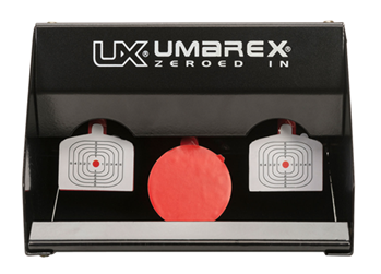 15318 Umarex USA 2218075 Trap Shot Re-Setable Steel Red/White Target Air Rifle
