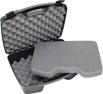 Mtm Molded Prod 15897 MTM Case-Gard 811-40 Handgun Case  made of Polypropylene with Textured Black Fin