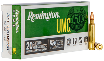 15934 Remington Ammunition L223R38 UMC 223Rem/5.56NATO 50GR JHP 20Box/10Case