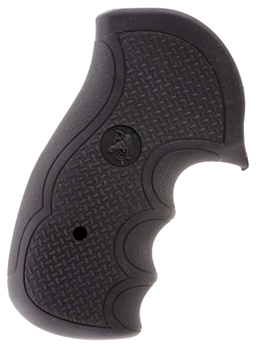 16176 Pachmayr 02484 Diamond Pro Grip Diamond Checkering Black Rubber with Finger Groo
