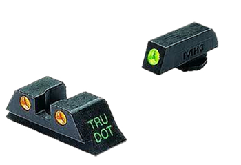 16659 Meprolight 10222O Tru-Dot NS Fxd Glock 20/21/29/30/36/41 Tritium Grn F/ Orng R