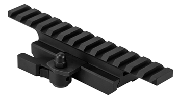 Ncstar / Vism 20207 NcStar MARFQV2 AR15 Riser Gen2 AR-15/M4 Tactical Picatinny Rail 5.30" Black Quic