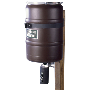 On Time Wildlif 20287 On Time 50003 Elite Lifetime Fish Feeder Combo with 25 Gallon Capacity, Black Fi