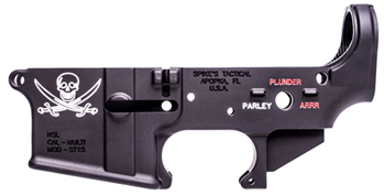 Spike's Tactical 20401 Spikes STLS016CFA Calico Jack Stripped Lower Receiver Multi-Caliber 7075-T6 Alum
