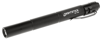Bayco Products 20559 Nightstick MT100 MT-100 Mini-TAC Black Anodized Hardcoat Aluminum White LED 100
