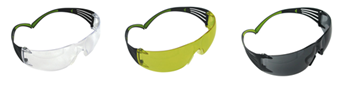 3m/peltor 20647 3M Peltor SF4003PK6 Sport SecureFit 400 Shooting/Sporting Glasses Black/Green Fr