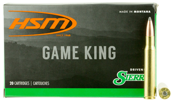Hsm/hunting Sha 20910 HSM 300640N Game King  30-06 Springfield 165 gr Sierra GameKing Spitzer Boat-Tai