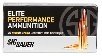 23479 Sig Sauer E308M220 Elite Match Grade  308 Win 175 gr Open Tip Match (OTM) 20 Bx/