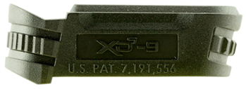 24265 Springfield Armory XDS5902M Backstrap Sleeve  made of Polymer with Black Finish