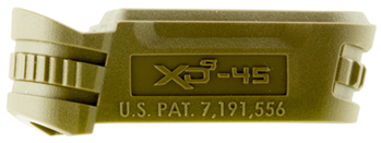 24268 Springfield Armory XDS5002MFDE Backstrap Sleeve  made of Polymer with Flat Dark