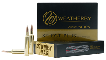 24419 Weatherby B270130TTSX Select Plus  270 Wthby Mag 130 gr Barnes Tipped TSX Lead F