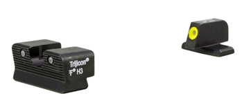 24431 Trijicon 600865 HD XR Night Sight Set 3-Dot Tritium Green with Yellow Outline Fr