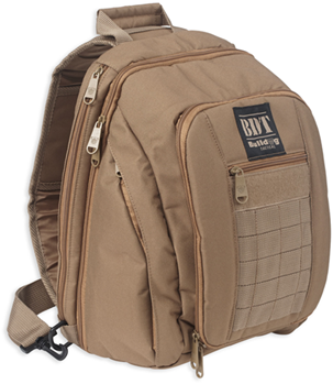 Bulldog Cases 25213 Bulldog BDT408T BDT Tactical Sling Pack Small Style made of Nylon with Tan Finis