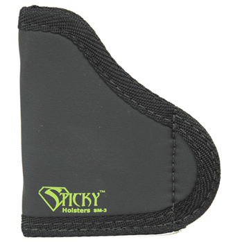 25489 Sticky Holsters SM3 SM-3 Walther PKT 380 Latex Free Synthetic Rubber Black w/Gre