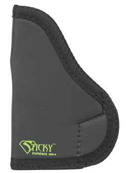 25497 Sticky Holsters MD4 MD-4 Med Auto Latex Free Synthetic Rubber Black w/Green Logo