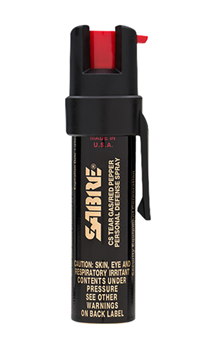 Security Equip 25773 Sabre P22 Pocket Pepper Spray 4" Tall x .87" Wide .75 oz 8-10 Feet