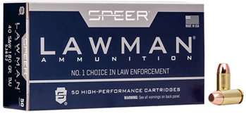 Cci/speer 26606 Speer Ammo 53652 Lawman 40 Smith & Wesson 150 GR Total Metal Jacket 50 Bx/ 20 Cs
