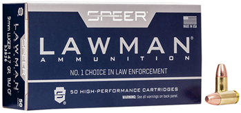 Cci/speer 26737 Speer Ammo 53826 Lawman Clean Fire 9mm Luger 147 gr Total Metal Jacket (TMJ) 50