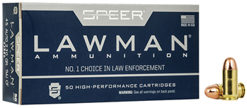 Cci/speer 26914 Speer Ammo 53885 Lawman Clean Fire 45 ACP 230 gr Total Metal Jacket (TMJ) 50 Bx/