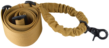 Aim Sports Inc 27029 Aim Sports AOPST One Point Sling made of Tan Elastic with 25" OAL & Bungee Desig