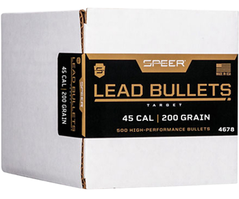 Cci/speer 27033 Speer 4678 Handgun  45 Cal .452 200 gr Lead Semi-Wadcutter (LSWC) 500 Per Box