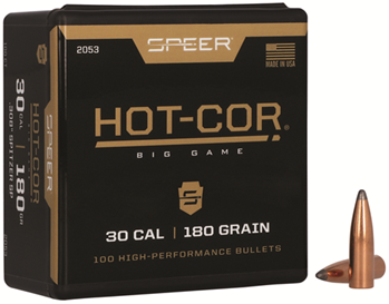 Cci/speer 27068 Speer 2053 Hot-Cor  30 Cal .308 180 gr Spitzer Soft Point 100 Per Box