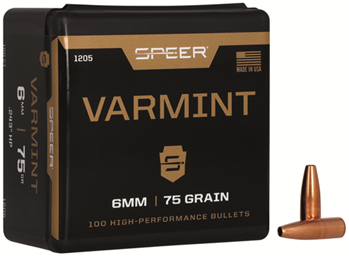 Cci/speer 29014 Speer 1205 Varmint  6mm .243 75 gr Jacketed Hollow Point (JHP) 100 Per Box