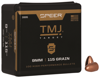 Cci/speer 29652 Speer 3995 TMJ  9mm .355 115 gr Total Metal Jacket (TMJ) 100 Per Box