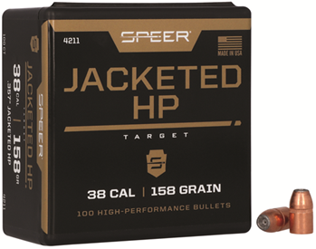 Cci/speer 29667 Speer 4211 Handgun  38 Cal .357 158 gr Jacketed Hollow Point (JHP) 100 Per Box