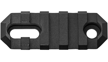 Grovtec Usa Inc 30180 Grovtec US Inc GTSW189 1913 Picatinny Rail  AR Platform 2.20" 5 Slot Black Alumi