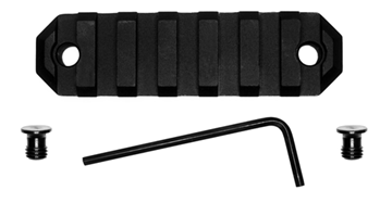 Grovtec Usa Inc 30185 Grovtec US Inc GTSW228 Picatinny Rail KeyMod 3" Black Anodized 7 Slot Aluminum